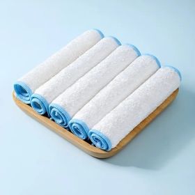 5pcs Of 10 Non-stick Rags, Kitchen Scouring Pads, Bamboo Fiber Brush Dishes, Household Cleaning Wipes, Bamboo Fiber Dishcloths
